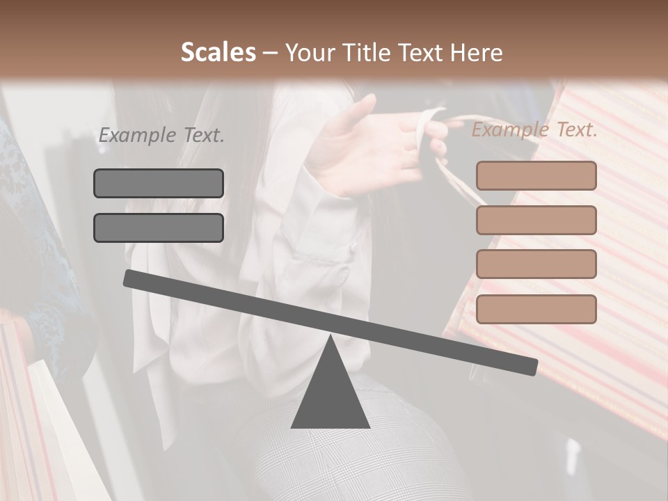 Cloth Paper Portrait PowerPoint Template