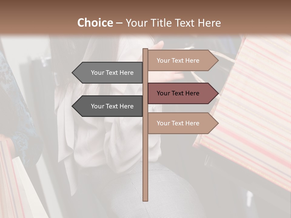 Cloth Paper Portrait PowerPoint Template