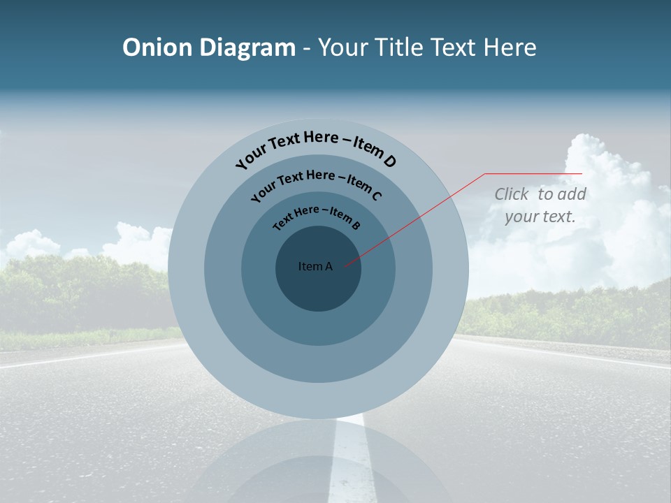Long Roadway Drive PowerPoint Template