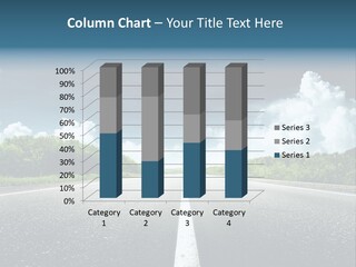 Long Roadway Drive PowerPoint Template