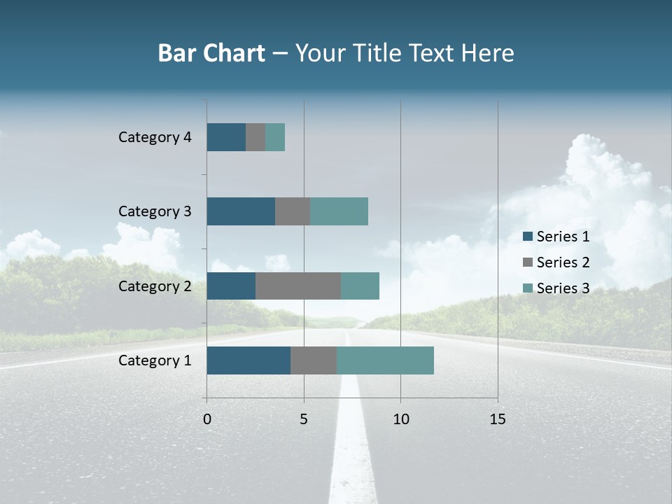 Long Roadway Drive PowerPoint Template
