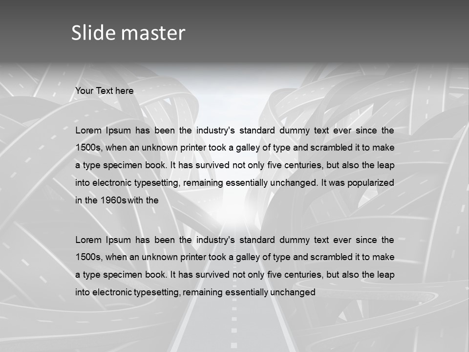 Tangled Crossroad Management PowerPoint Template