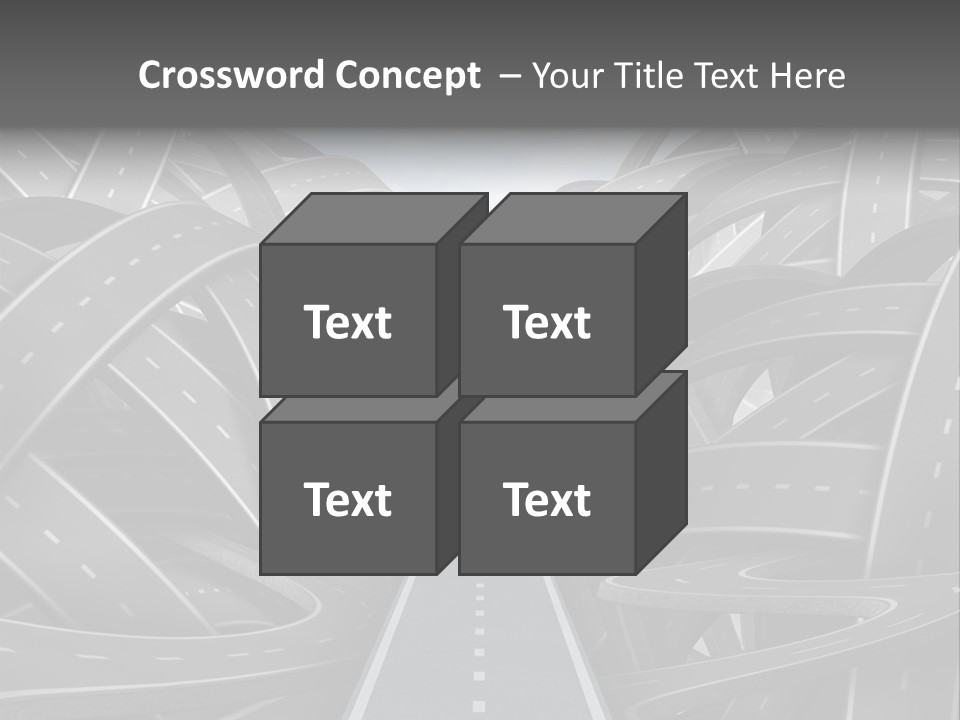Tangled Crossroad Management PowerPoint Template