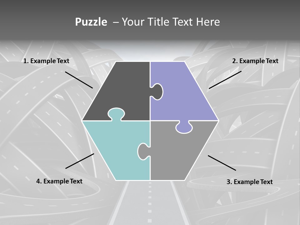 Tangled Crossroad Management PowerPoint Template