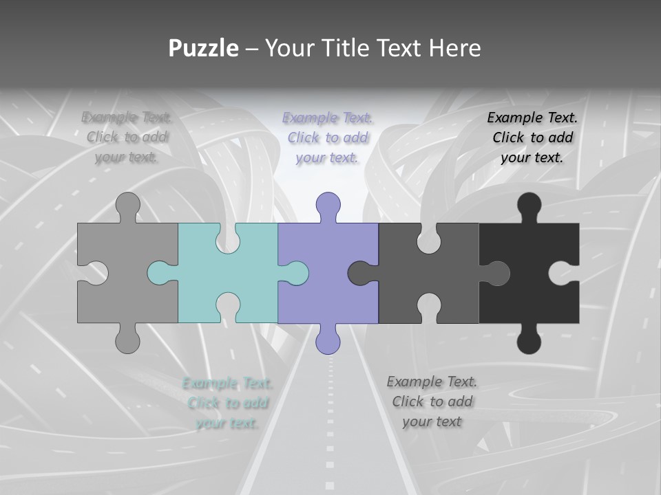 Tangled Crossroad Management PowerPoint Template