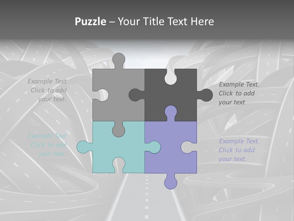 Tangled Crossroad Management PowerPoint Template