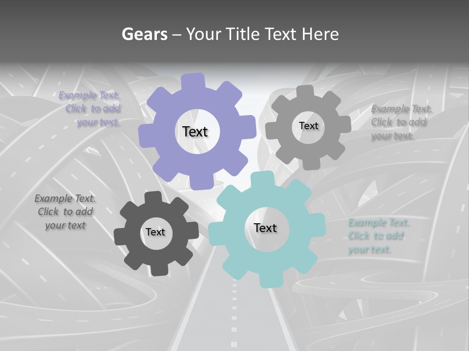 Tangled Crossroad Management PowerPoint Template