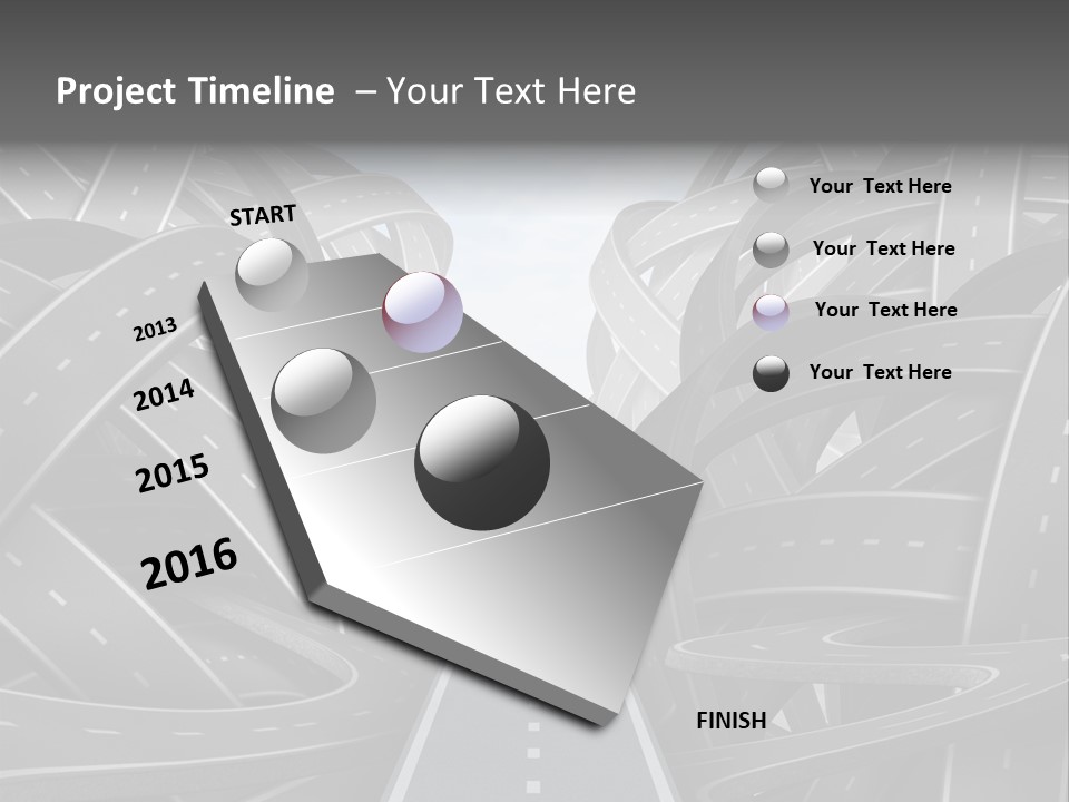 Tangled Crossroad Management PowerPoint Template