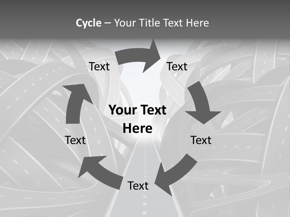 Tangled Crossroad Management PowerPoint Template