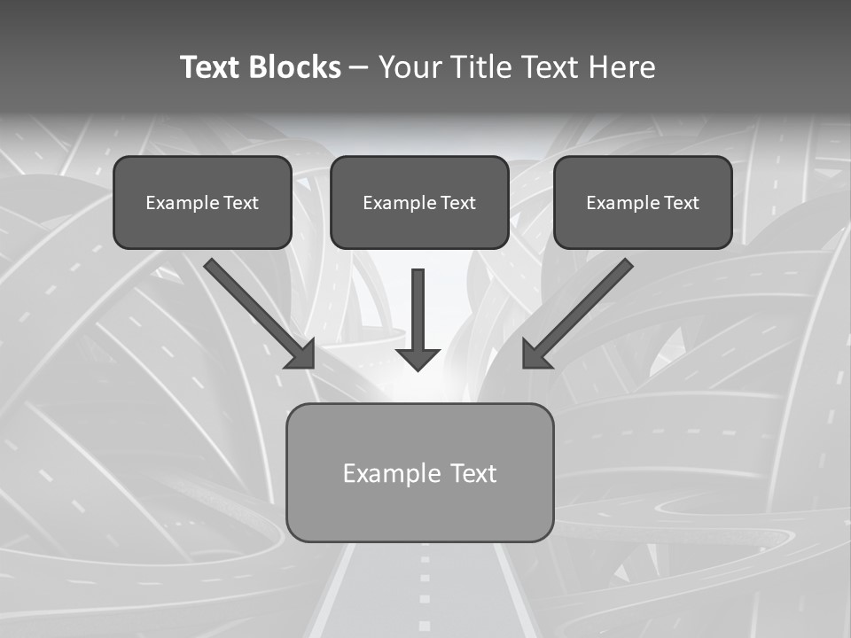 Tangled Crossroad Management PowerPoint Template