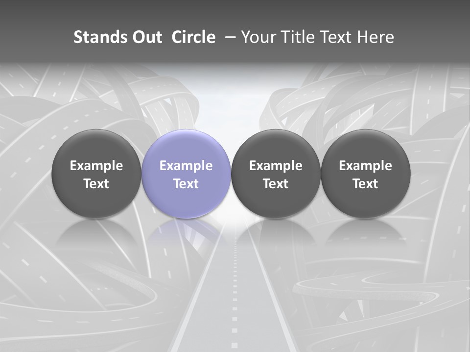 Tangled Crossroad Management PowerPoint Template