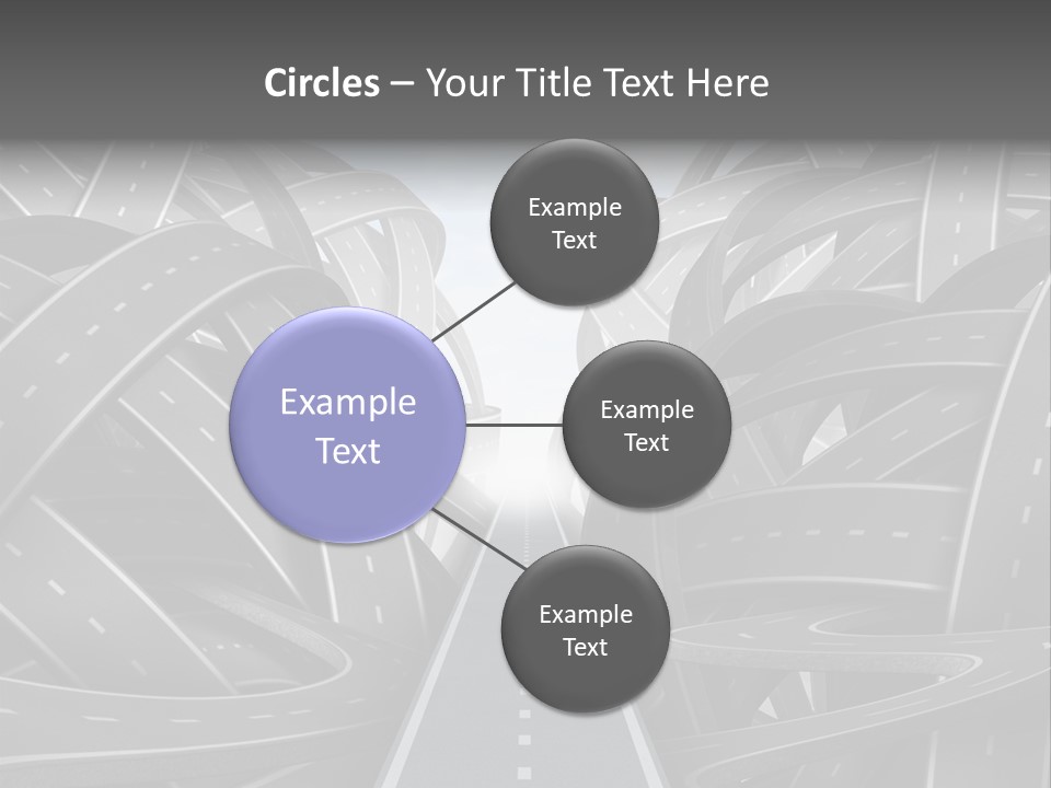 Tangled Crossroad Management PowerPoint Template