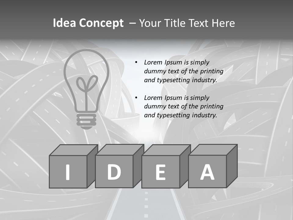 Tangled Crossroad Management PowerPoint Template