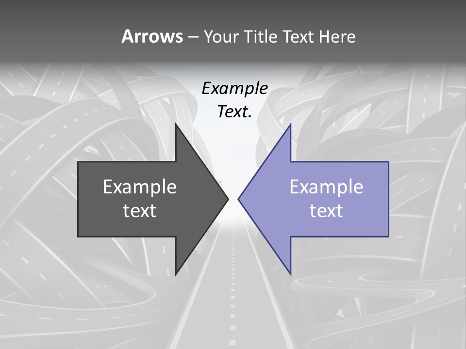 Tangled Crossroad Management PowerPoint Template