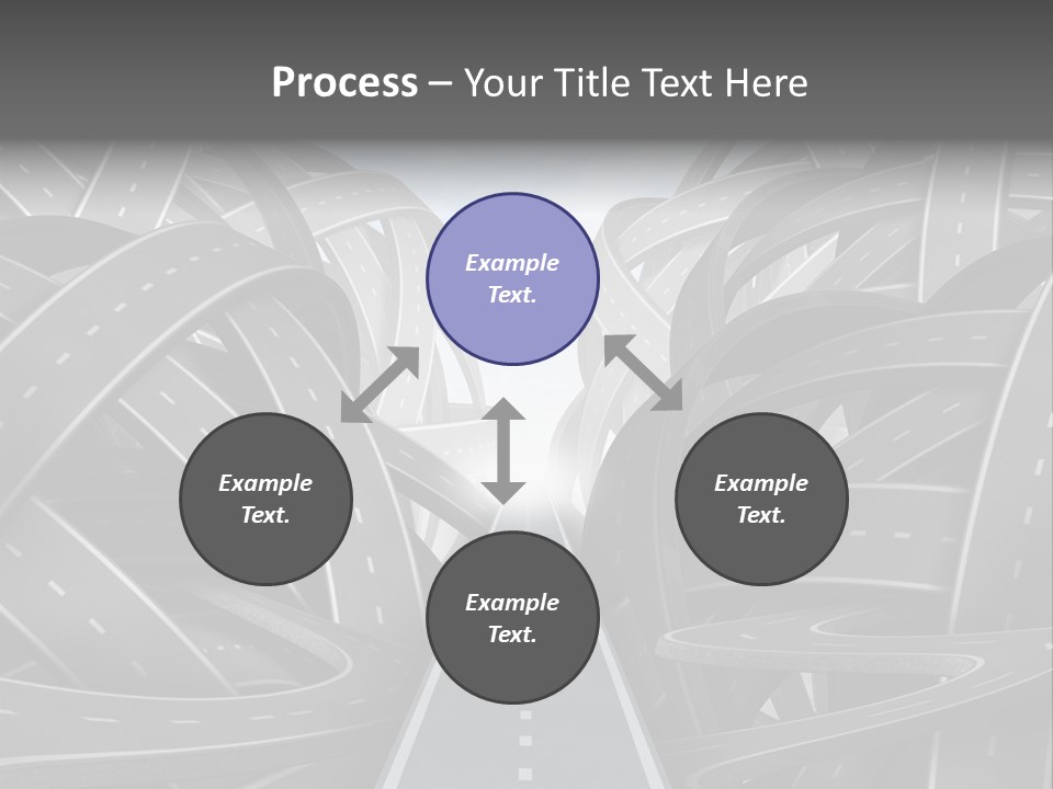 Tangled Crossroad Management PowerPoint Template