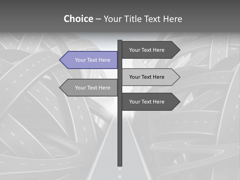 Tangled Crossroad Management PowerPoint Template