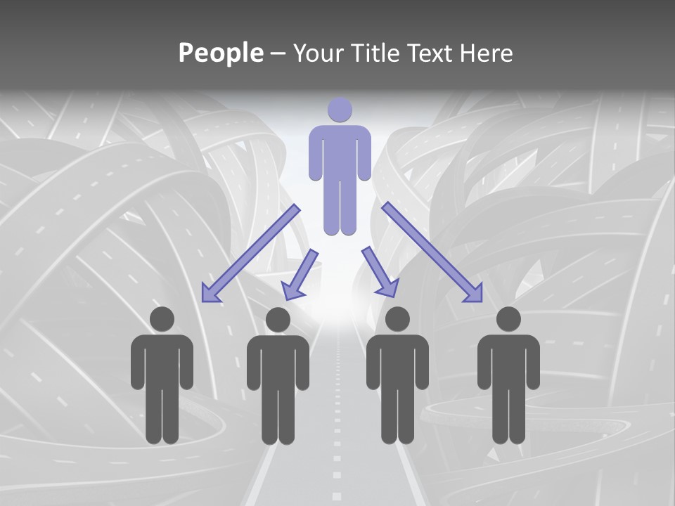 Tangled Crossroad Management PowerPoint Template
