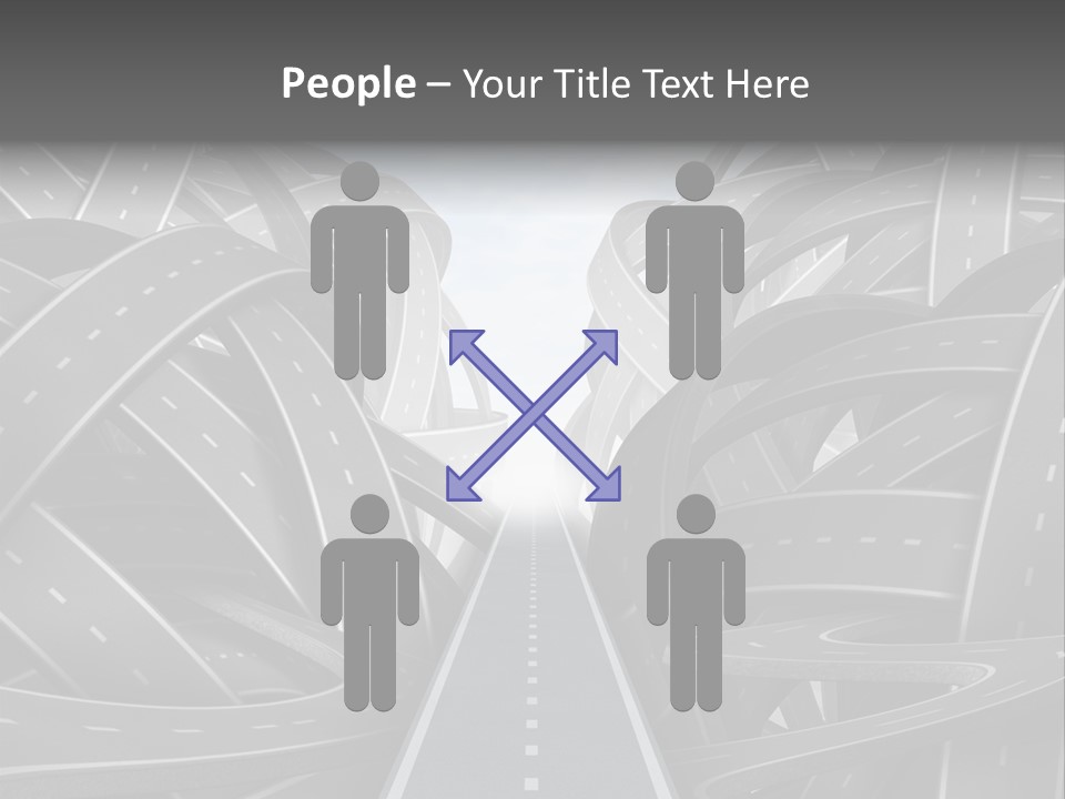 Tangled Crossroad Management PowerPoint Template