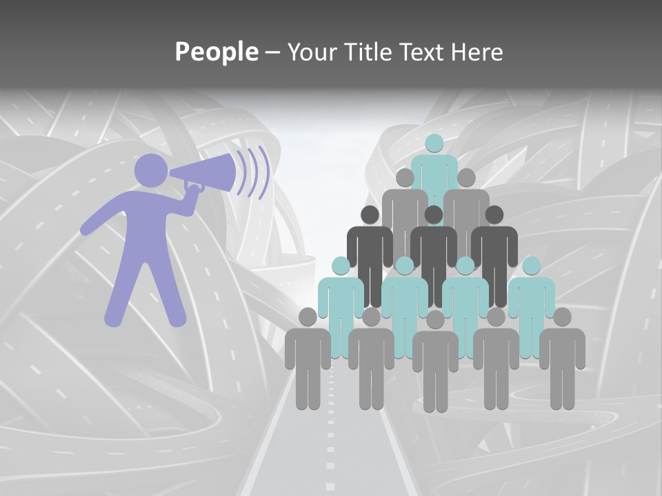 Tangled Crossroad Management PowerPoint Template