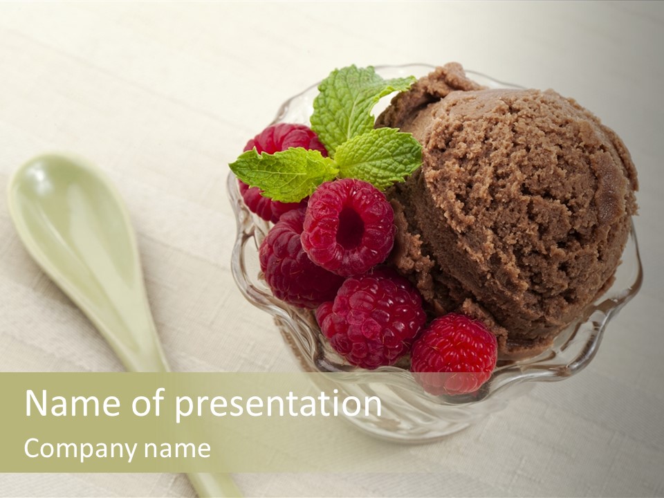 Isolate Scoop Freshness PowerPoint Template