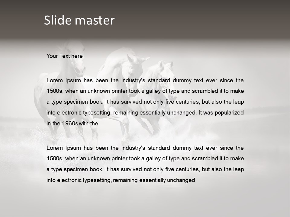 Mare Herd Stallion PowerPoint Template