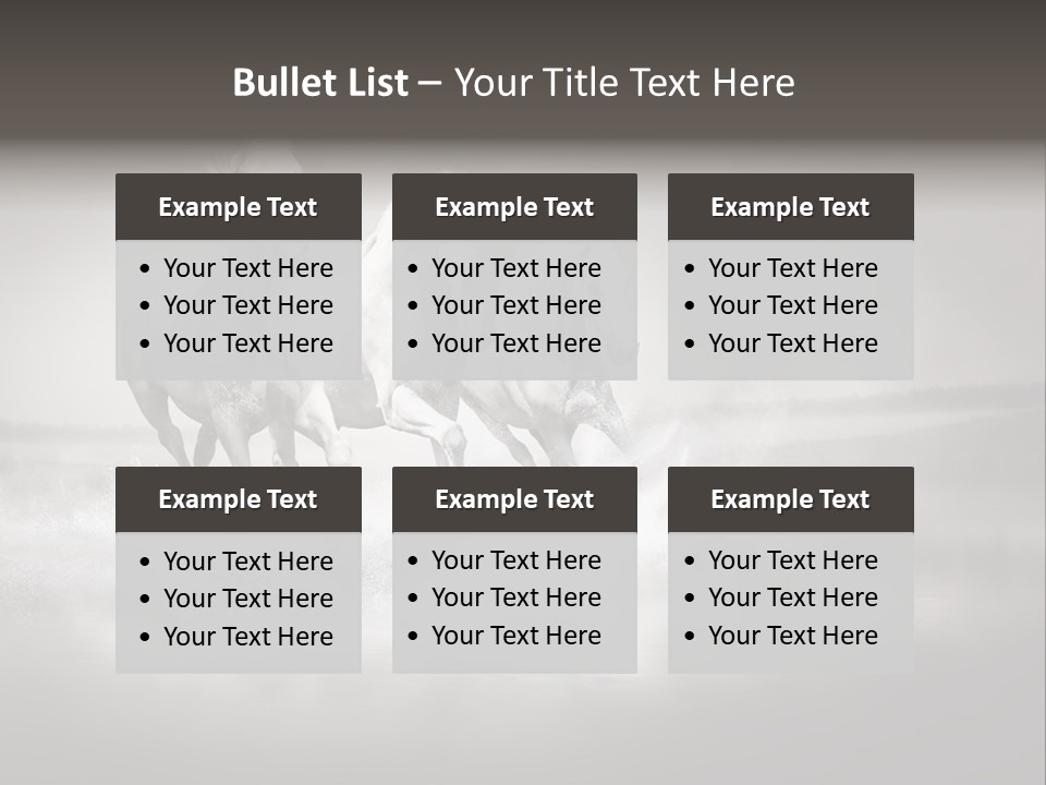 Mare Herd Stallion PowerPoint Template