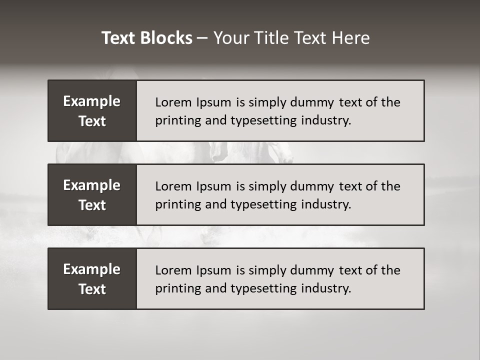 Mare Herd Stallion PowerPoint Template