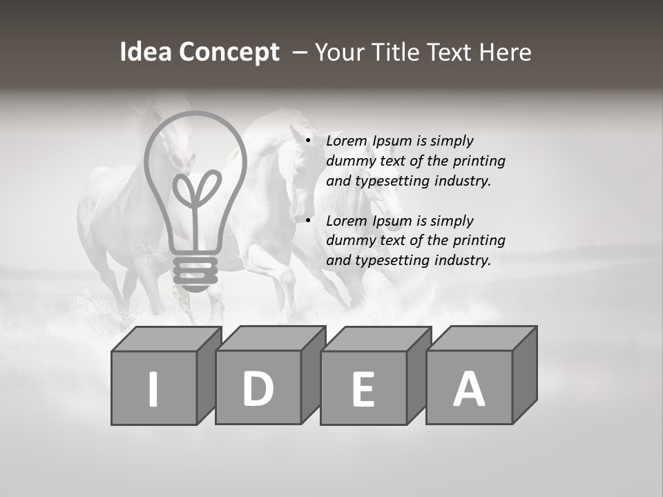 Mare Herd Stallion PowerPoint Template