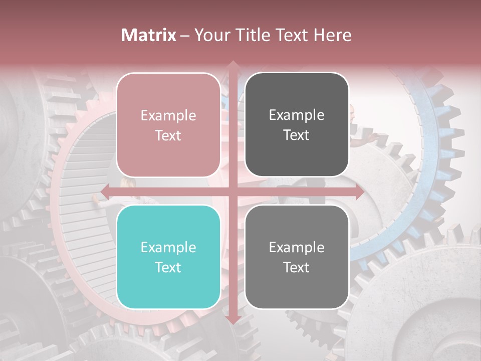 Adult Running Worker PowerPoint Template