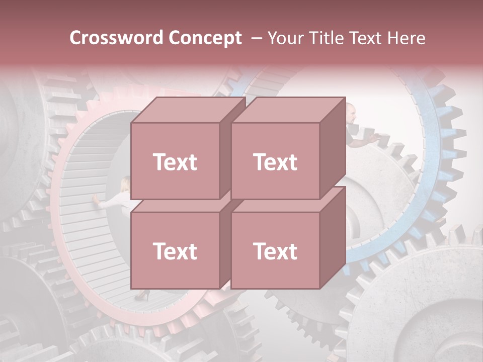 Adult Running Worker PowerPoint Template