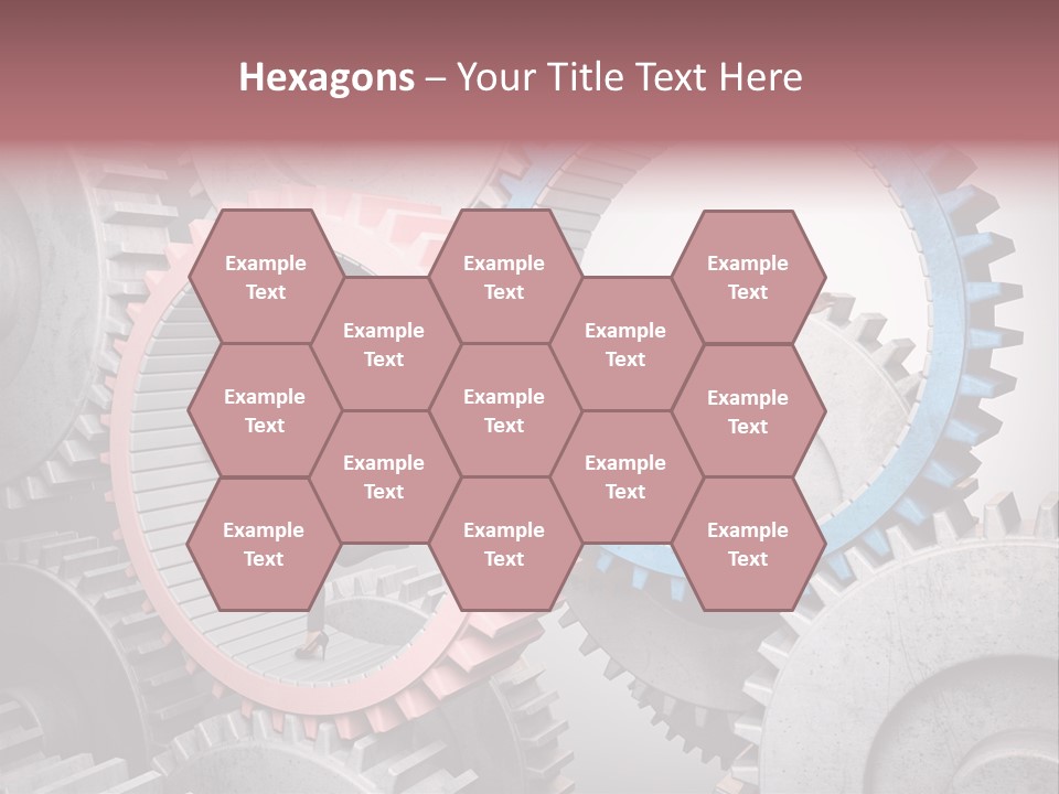 Adult Running Worker PowerPoint Template