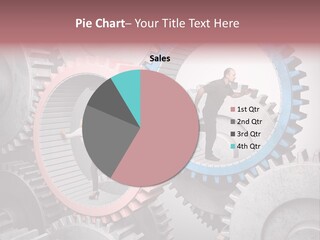 Adult Running Worker PowerPoint Template