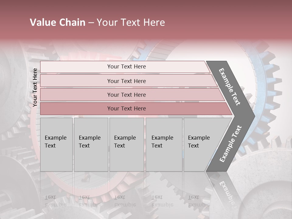 Adult Running Worker PowerPoint Template