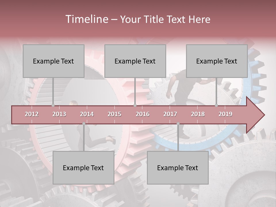 Adult Running Worker PowerPoint Template
