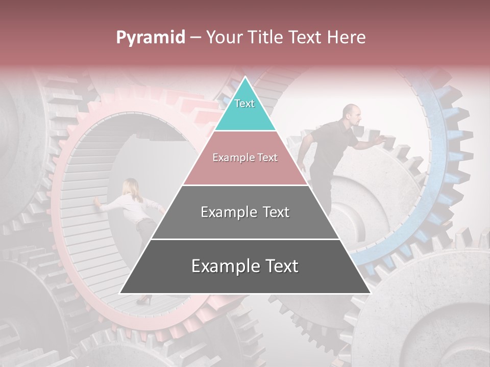 Adult Running Worker PowerPoint Template