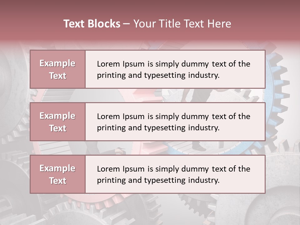 Adult Running Worker PowerPoint Template