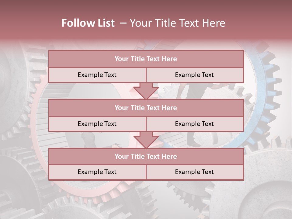 Adult Running Worker PowerPoint Template