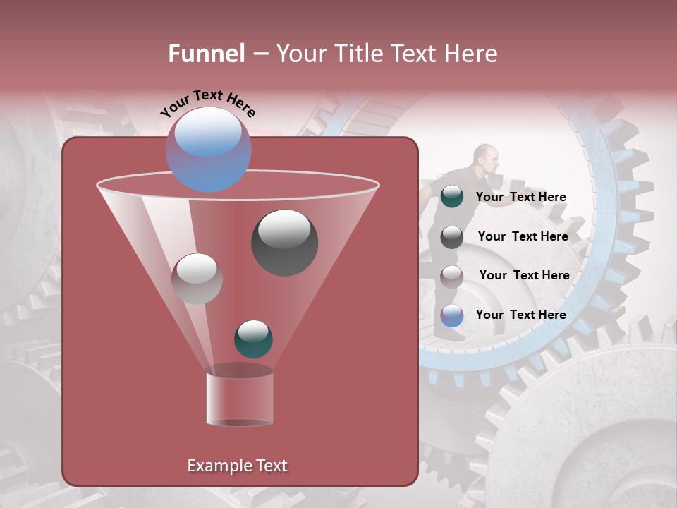 Adult Running Worker PowerPoint Template