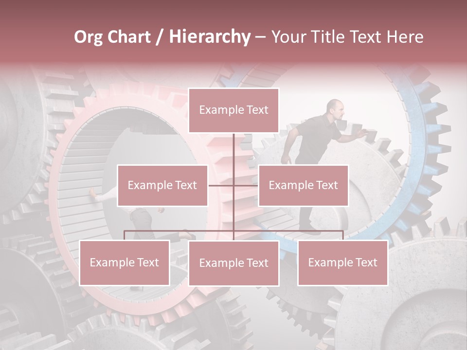 Adult Running Worker PowerPoint Template