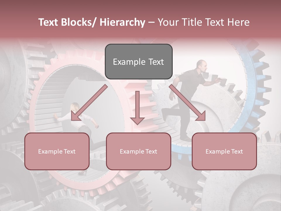 Adult Running Worker PowerPoint Template