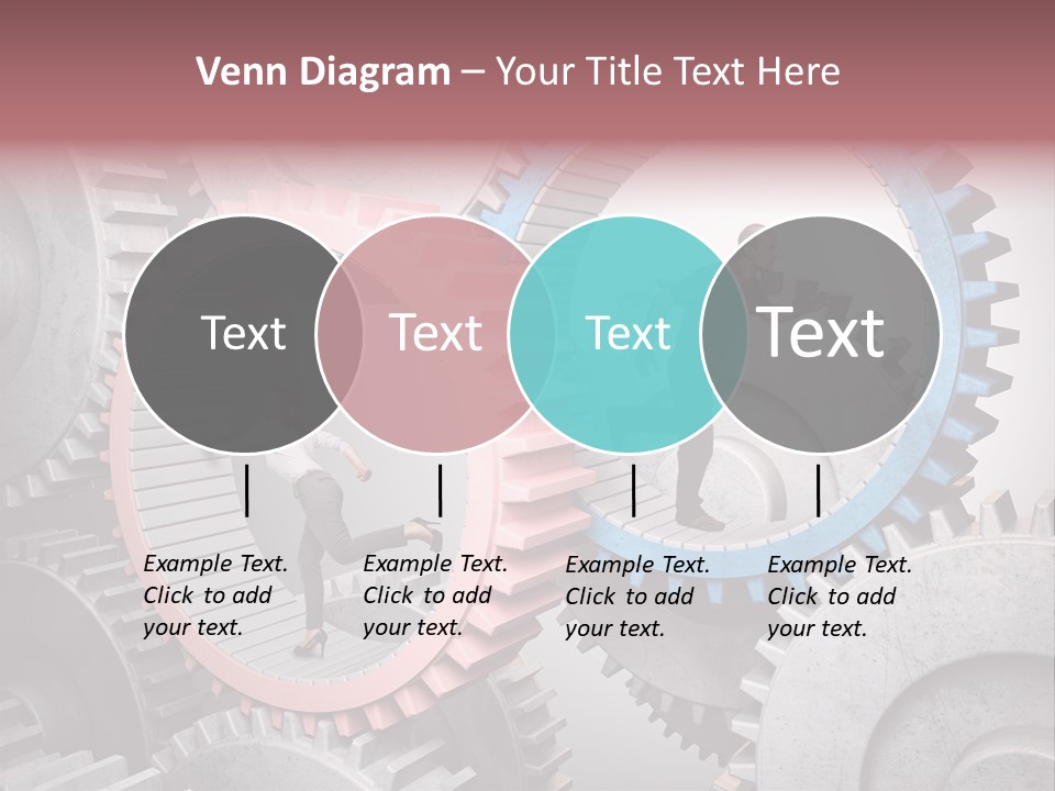 Adult Running Worker PowerPoint Template