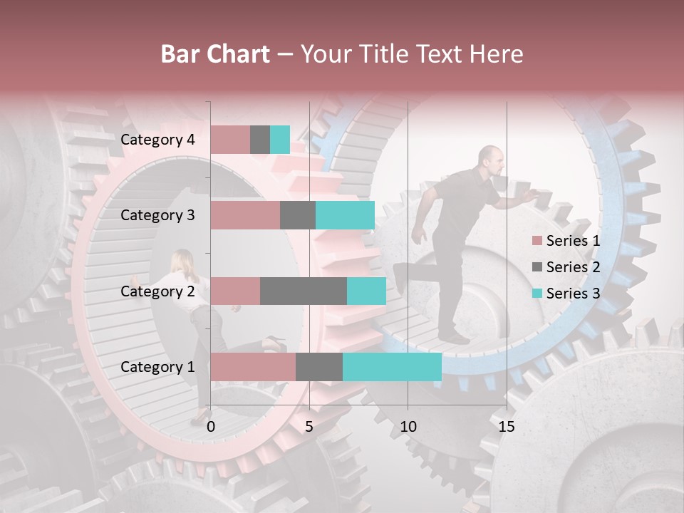 Adult Running Worker PowerPoint Template