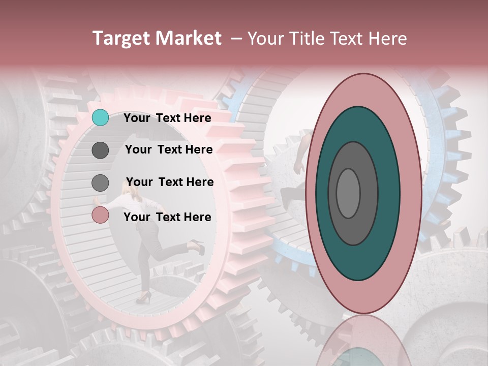 Adult Running Worker PowerPoint Template