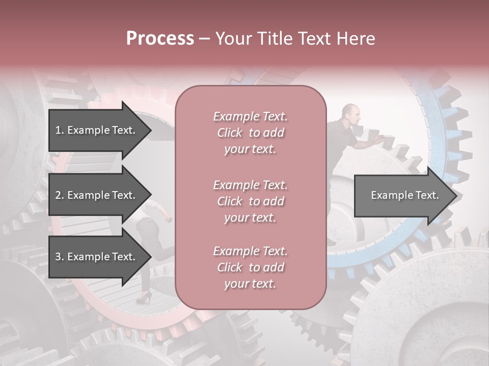 Adult Running Worker PowerPoint Template