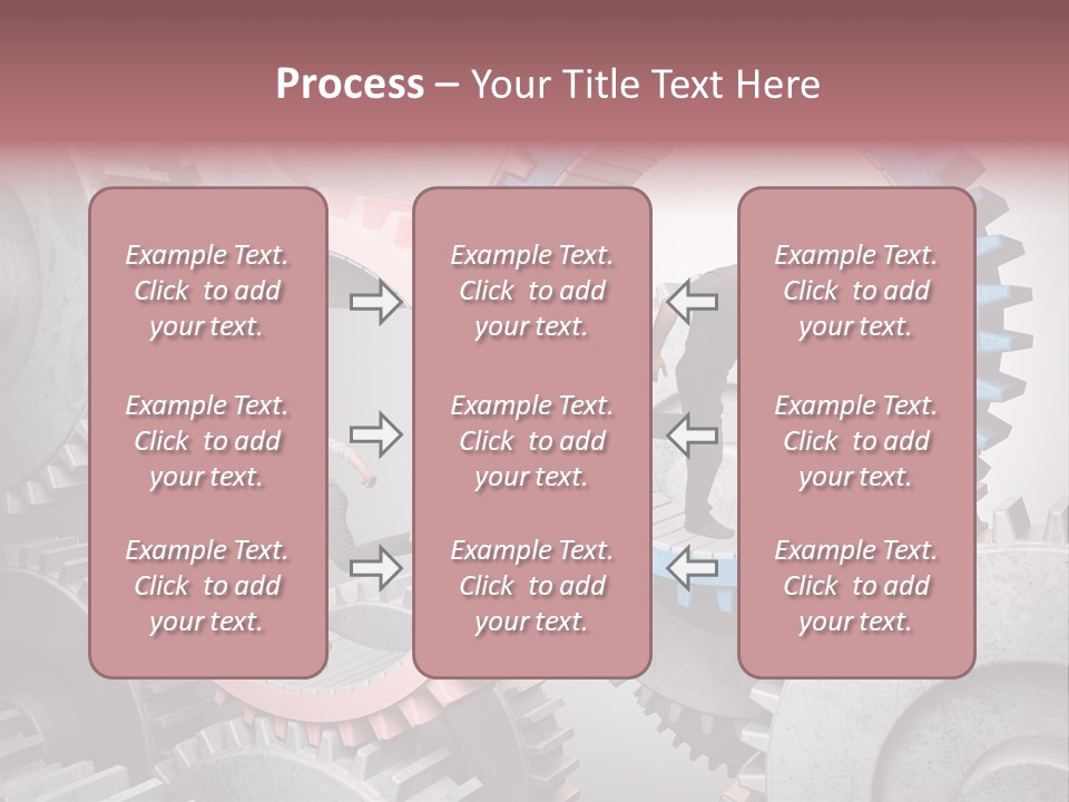 Adult Running Worker PowerPoint Template