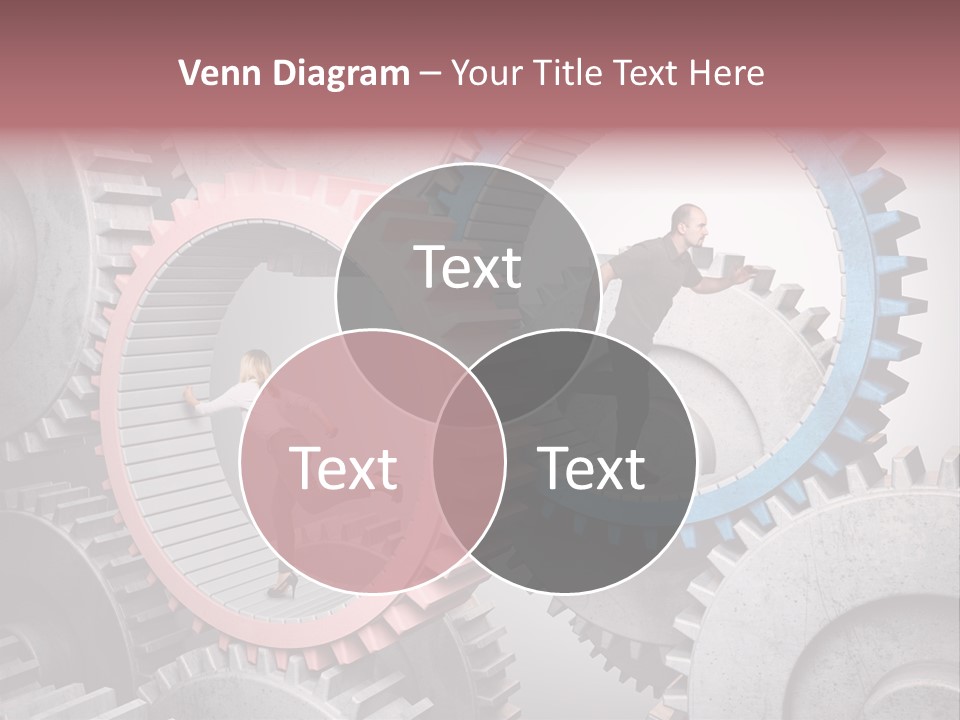 Adult Running Worker PowerPoint Template