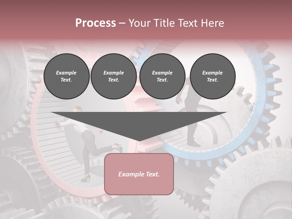 Adult Running Worker PowerPoint Template