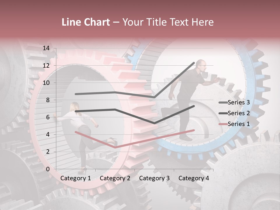 Adult Running Worker PowerPoint Template