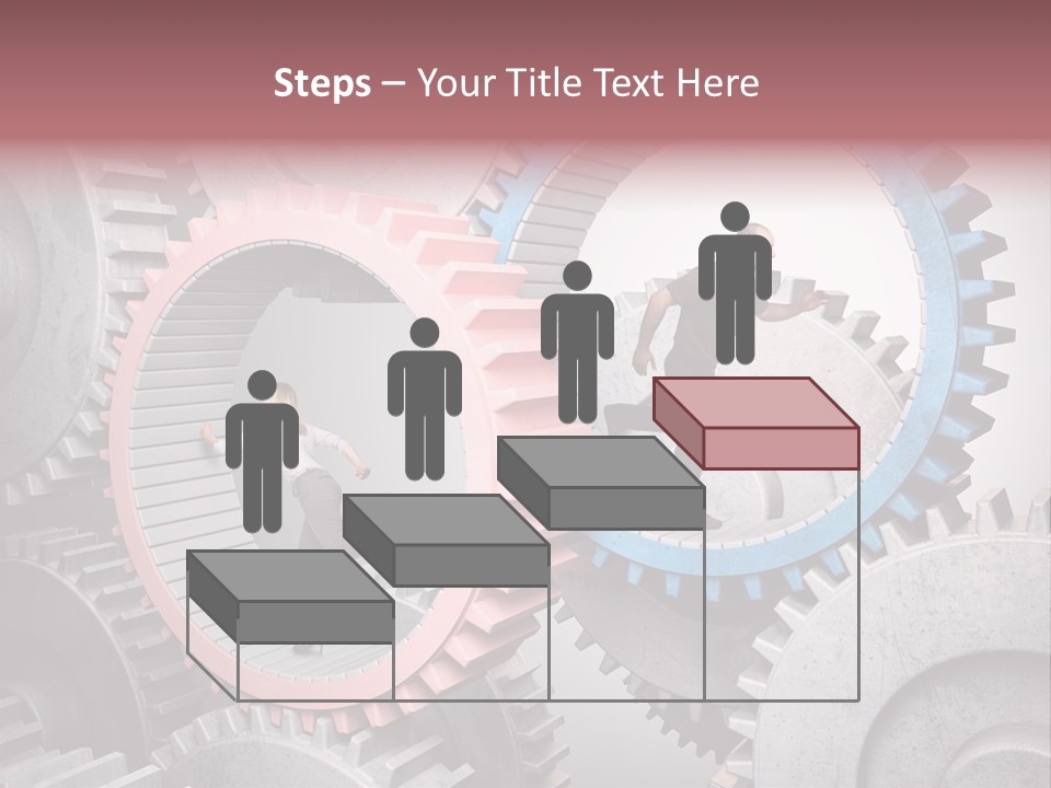 Adult Running Worker PowerPoint Template