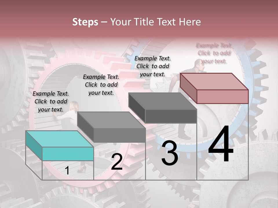 Adult Running Worker PowerPoint Template